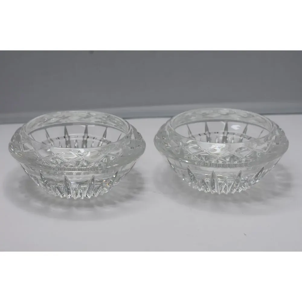 Princess House Highlights Crystal Candlestick Holders Pillar or Candlestick Set